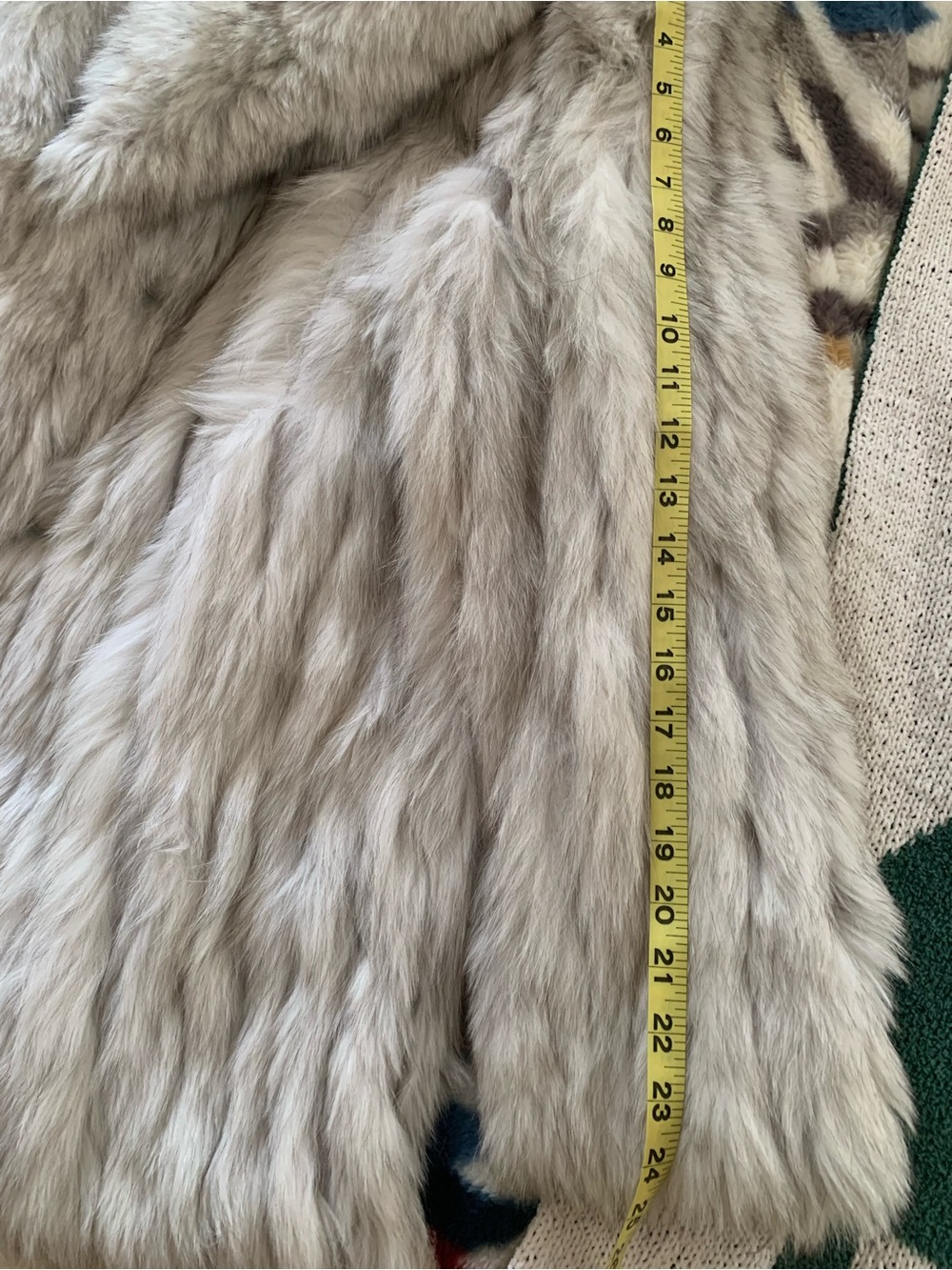 Luxury Saga Blue Fox Fur Coat - Picture 9 of 11